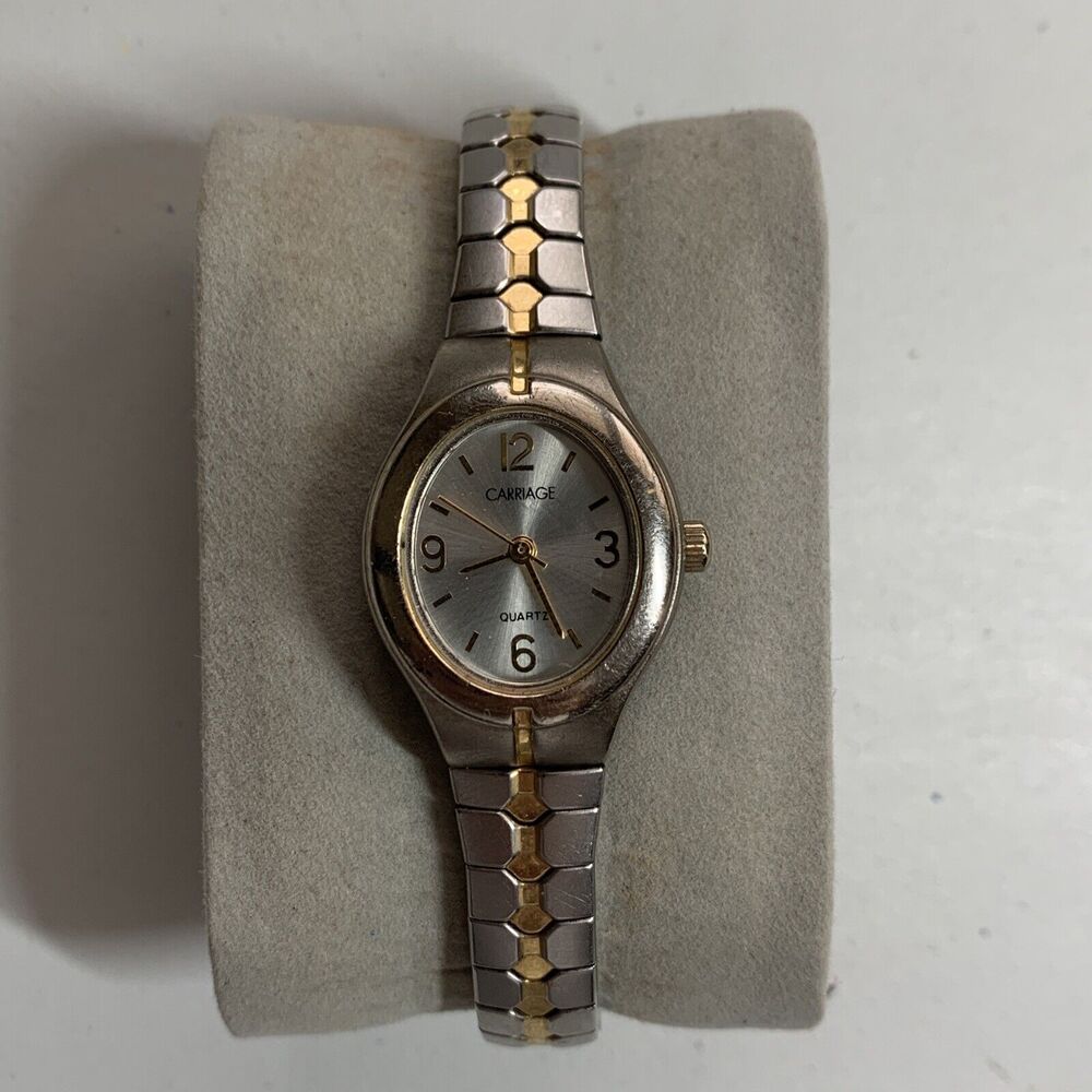 Women's Carriage by Timex Two-Tone Stretch Band Watch